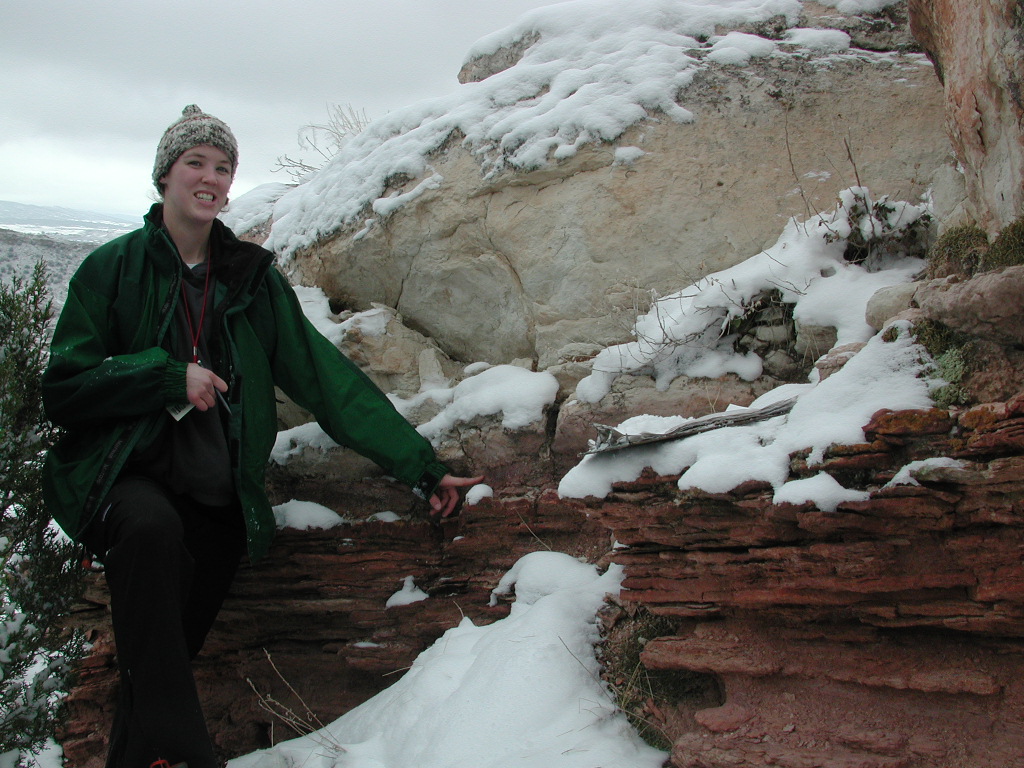 flooding surface capped with sandstone